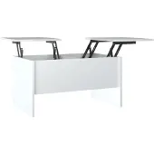vidaXL Salontafel, hoogglanzwit, 80x50x42,5 cm, houtvezel