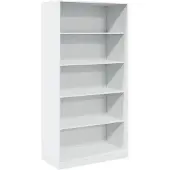 vidaXL Garderobekast, wit, 100x50x200 cm, van houtvezel