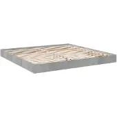 vidaXL Bedframe, betonkleur, 180x200 cm, houtvezelplaat