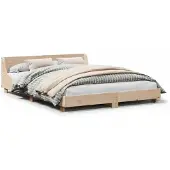 vidaXL Bedframe zonder matras massief grenenhout 140x190 cm