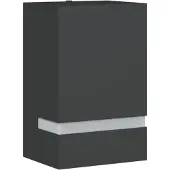vidaXL Buitenwandlamp, zwart, roestvrij staal