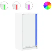 vidaXL Dressoir met LED 42,5x34x85 cm bewerkt hout wit