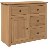 vidaXL Dressoir met lades PANAMA 93x40x80 cm massief grenenhout