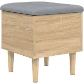 vidaXL Opbergbankje 42x42x46 cm bewerkt hout sonoma eikenkleurig
