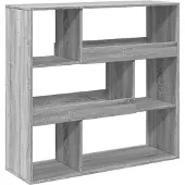 vidaXL Boekenkast / kamerscherm 100x33x94,5 cm grijs sonoma eiken