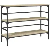 vidaXL Wandtafel 100x32x75 cm bewerkt hout sonoma eikenkleurig