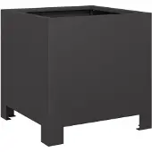 vidaXL Plantenbak 30x30x30 cm staal zwart
