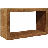 vidaXL Brandhoutrek 100x40x60 cm weervast staal