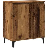 vidaXL Dressoir 60x35x70 cm bewerkt hout oud houtkleurig