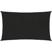 vidaXL Zonnezeil 160 g/m² 5x8 m HDPE zwart