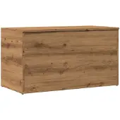 vidaXL Opbergkist 84x42x46 cm bewerkt hout artisanaal eikenkleurig