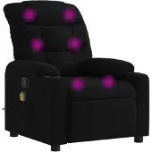 vidaXL Massagestoel met zwarte stof