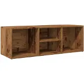 vidaXL Schoenenopbergbank 102x35x35 cm bewerkt hout oud houtkleurig
