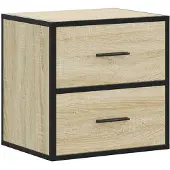 vidaXL Nachtkastje wandgemonteerd 40x31x39,5 cm sonoma eikenkleurig