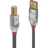Lindy 36643 USB 2.0 Kabel Typ A/B Cromo Line M/M 3m