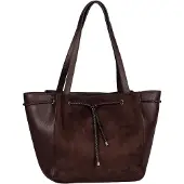 Gabor shopper schoudertas Letitia Zip Shopper Dark Brown donkerbruin