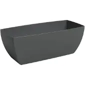 Artevasi SIENA plantenbak antraciet 30 x 14.7 cm - kunststof