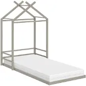 VitaliSpa Vloerbed Roofy Grijs 90x200 met matras, Model 62983