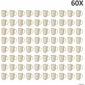 Ritzenhoff & Breker Set van 60 Jasper vanille stoneware koffiemokken - 403541