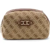 GUESS toilettas accessoiretas Samantha Toiletry Beauty Latte Logo / Brown bruine