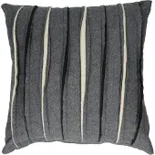 Pomax Kussen - flanel / wol - 45cm x 45cm - grijs