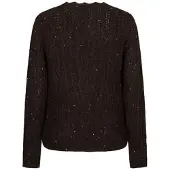 Red Button Cardigan ajour sparkle