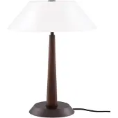 Globen Lighting Ligna tafellamp bruin gebeitst, Ø29x39,2 cm