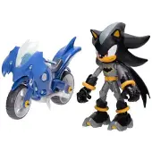 Sonic & DC Shadow 13 cm met Batcycle blauw
