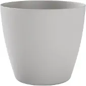 Tera Plantenpot Bayon rond Cloud lichtgrijs 30 cm - Kunststof