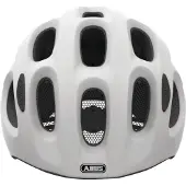 ABUS Kinderhelm Youn-I MIPS - Fietshelm met licht, reflectoren en bescherming tegen impact (MIPS) - voor meisjes en jongens - Mat wit, maat M (52-57 cm)