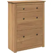 vidaXL Schoenenkast Panama 80x35x105 cm massief grenenhout