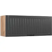 Vicco Hangkast Fame-Line, Donkergrijs/Goudkleurig Eiken, 100 cm