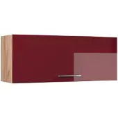 Vicco Hangkast Fame-Line, Bordeauxrode hoogglans/Goudkleurig Eiken, 100 cm