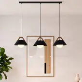 Luminex Hanglamp Funda, dimbaar, zwart, Woon-/ Eetkamer, metaal, Scandinavisch, hanglamp