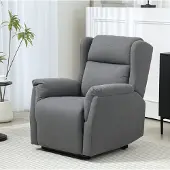 MODFU Relaxfauteuil-Handmatig Verstelbare Rugleuning-Donkergrijs