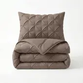 Sleeptime Lazy Dekbed Pintuck Taupe met Kussenslopen 200x200 cm