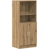 vidaXL Keukenkast 57x41,5x131,5 cm bewerkt hout artisanaal eiken