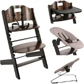 Novi Kinderstoel 1-2-Grow Complete Walnut/Hazel Melange V2
