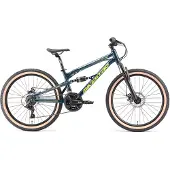 Bikestar MTB Fully kinderfiets 24 inch blauw unisex