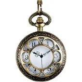 Generique collier steampunk montre poche dorée - 54508
