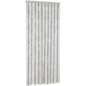 vidaXL Vliegenhor met lichtgrijs en wit design, 100x230 cm, chenille