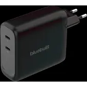 BlueBuilt 140W GaN Oplader met 2 Usb C Poorten Zwart
