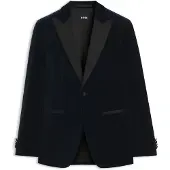 BOSS Slim-fit smokingcolbert van katoenfluweel