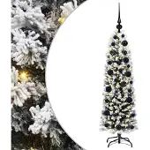 vidaXL Kunstkerstboom Groen 120 cm PVC en Staal en Kunststof