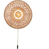 Good&Mojo Wandlamp Arizona, hout licht, Woon-/ Eetkamer, Bamboe, Wandlamp hout