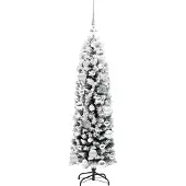 vidaXL Kunstkerstboom Groen 120 cm PVC en Staal en Kunststof