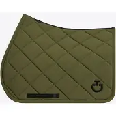 Cavalleria Toscana Diamond Quilted Jersey Zadeldek Jumping Full Winter Moss