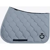 Cavalleria Toscana New Circular Quilted Jersey Zadeldek Jumping Full Windward Blue