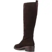 Hush puppies Antonia Lange Suède Dames Chocolade Hak Kniehoge Laarsjes