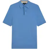 Ted Baker Nickk Gebreide Blauwe Poloshirt